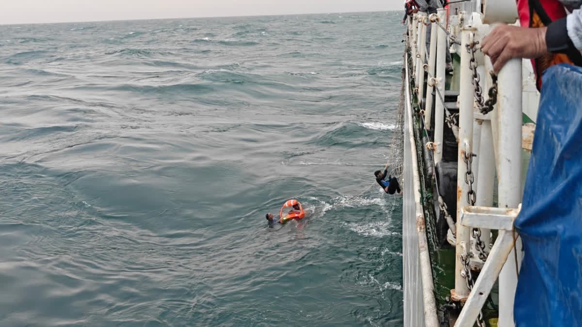 Indian Coast Guard rescued six fishermen in challenging operation off Mangaluru on Mon, Jun 30, 2026.