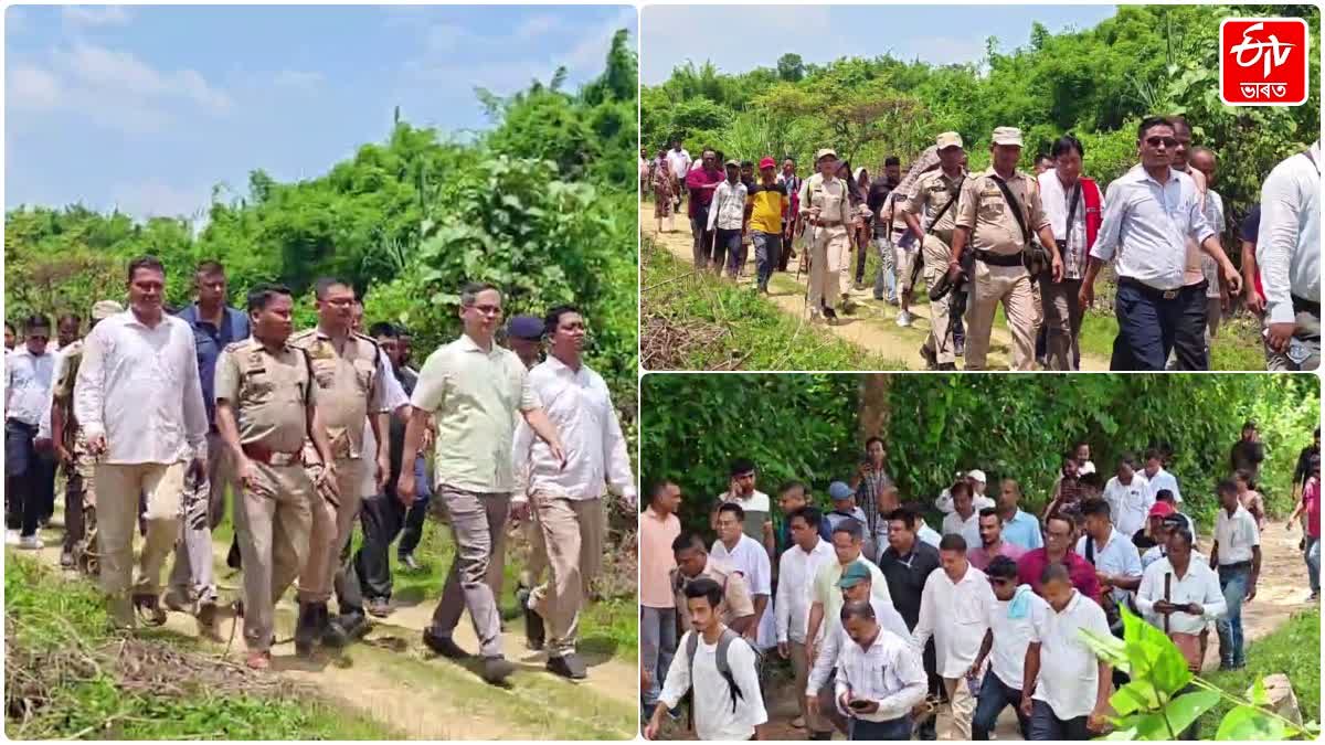 Assam Nagaland border visited Congress MP Gaurav Gogoi