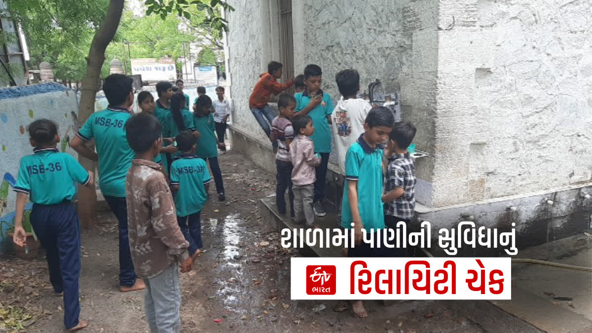 ભાવનગરની 11 શાળાઓમાં પાણીની સુવિધા વિશે ETV ભારતની તપાસ