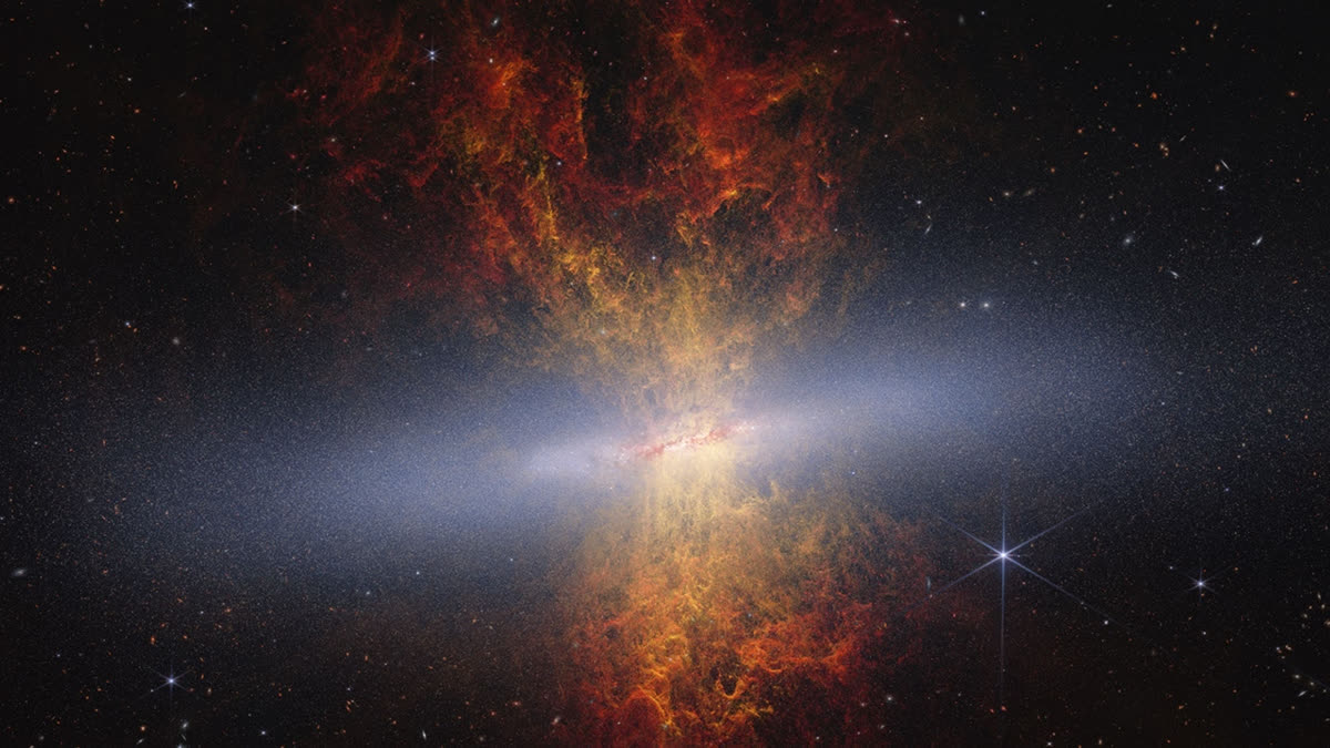 NASA's James Webb Telescope Reveals 16.5 Million Stars Hidden Within Cigar Galaxy