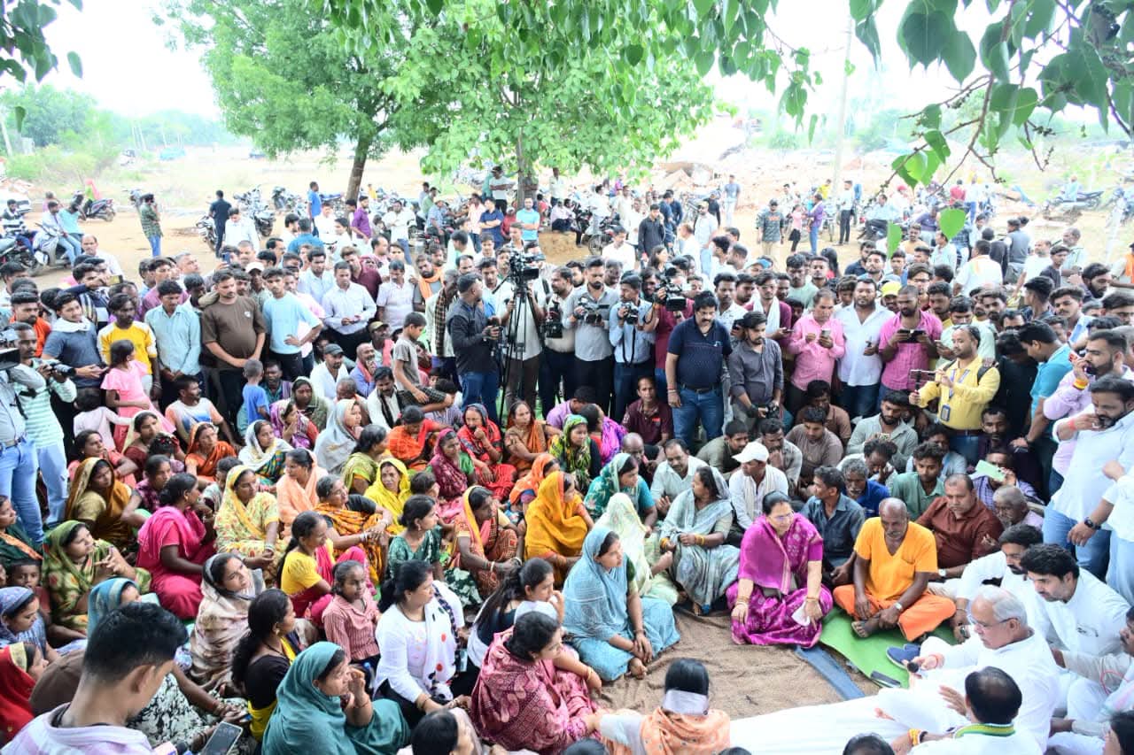 Hundreds of people rendered homeless in Nakti village.