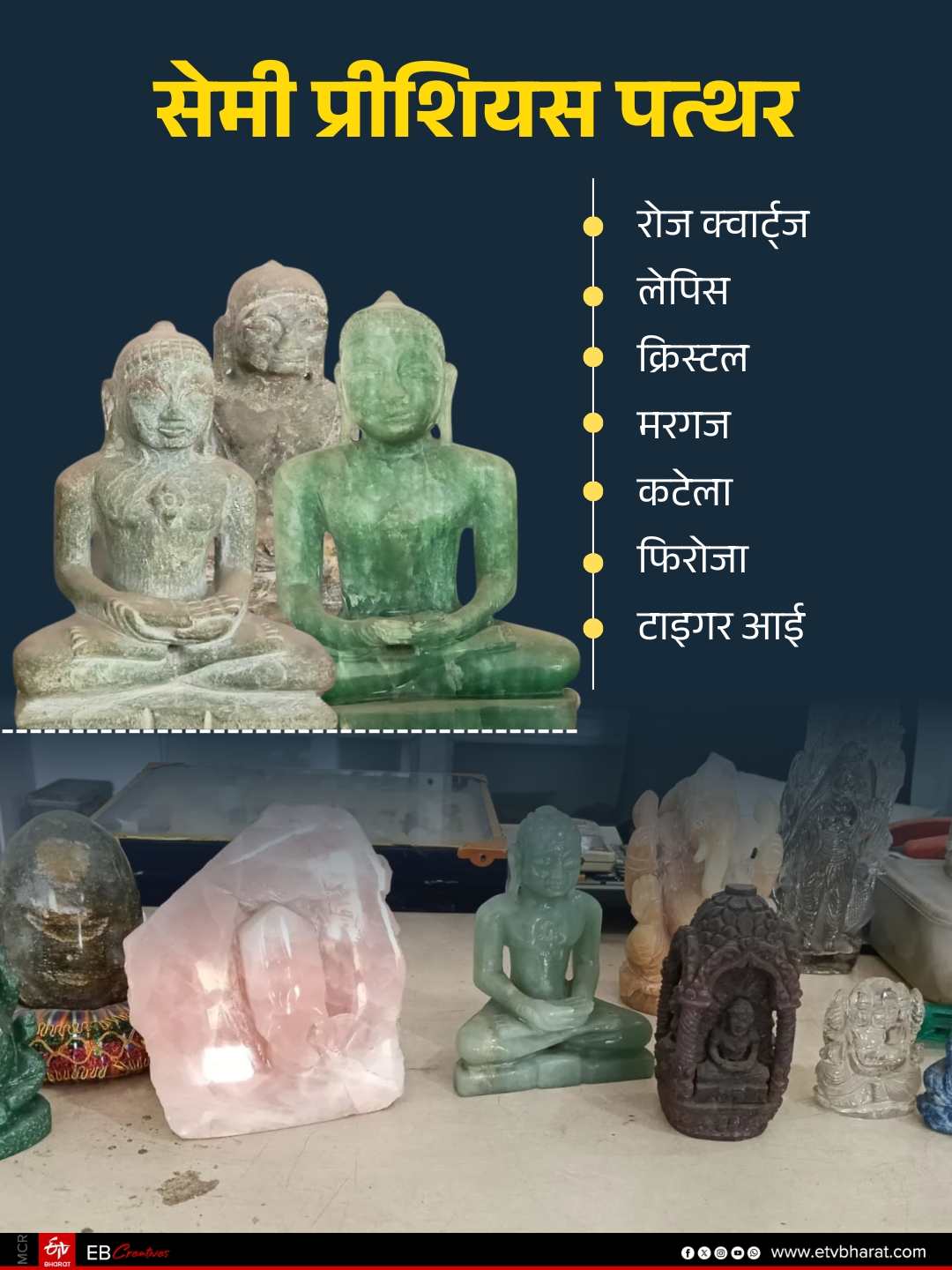 सेमी प्रीशियस पत्थर