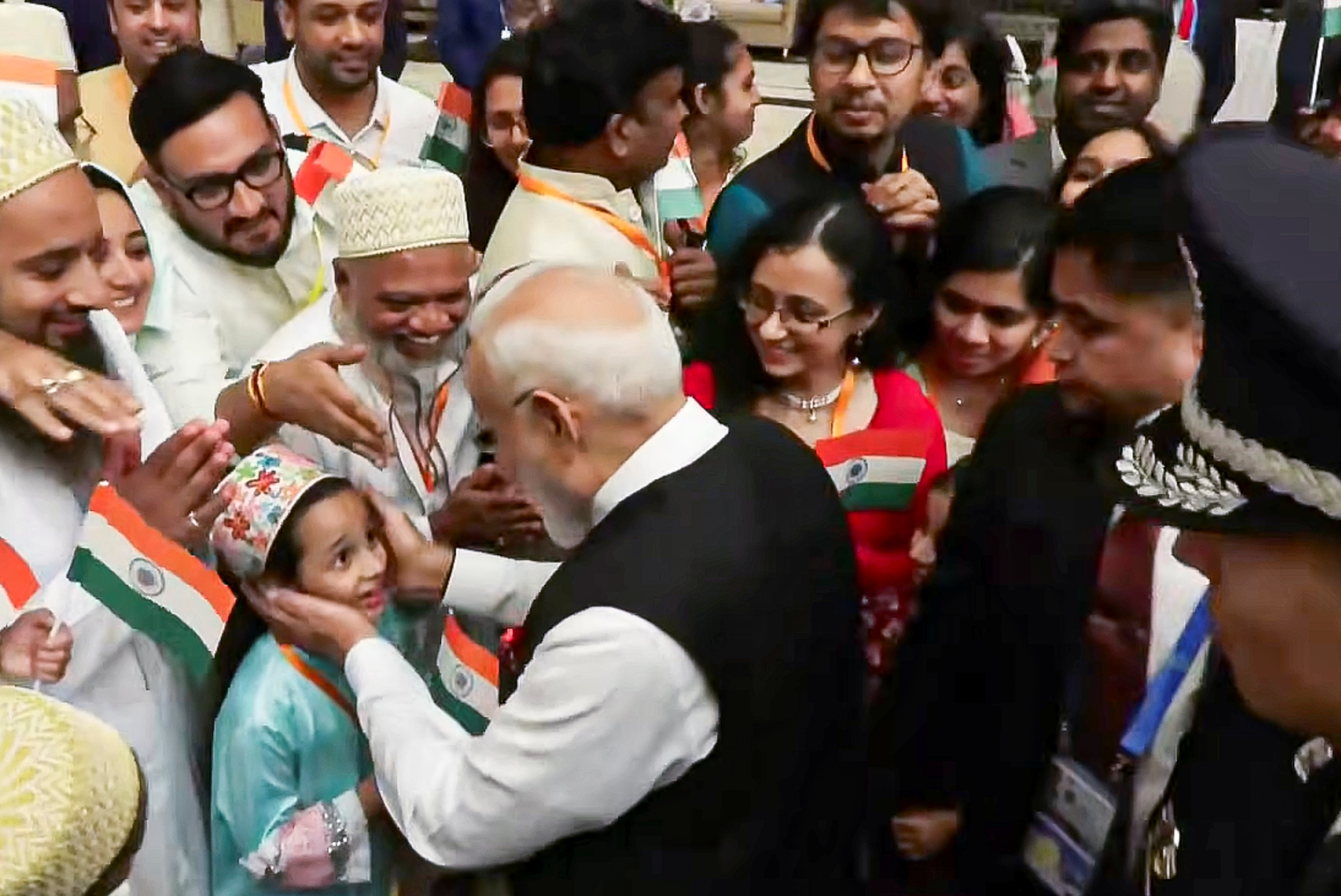 Pm Modi in Tianjin China meeting Indian diaspora