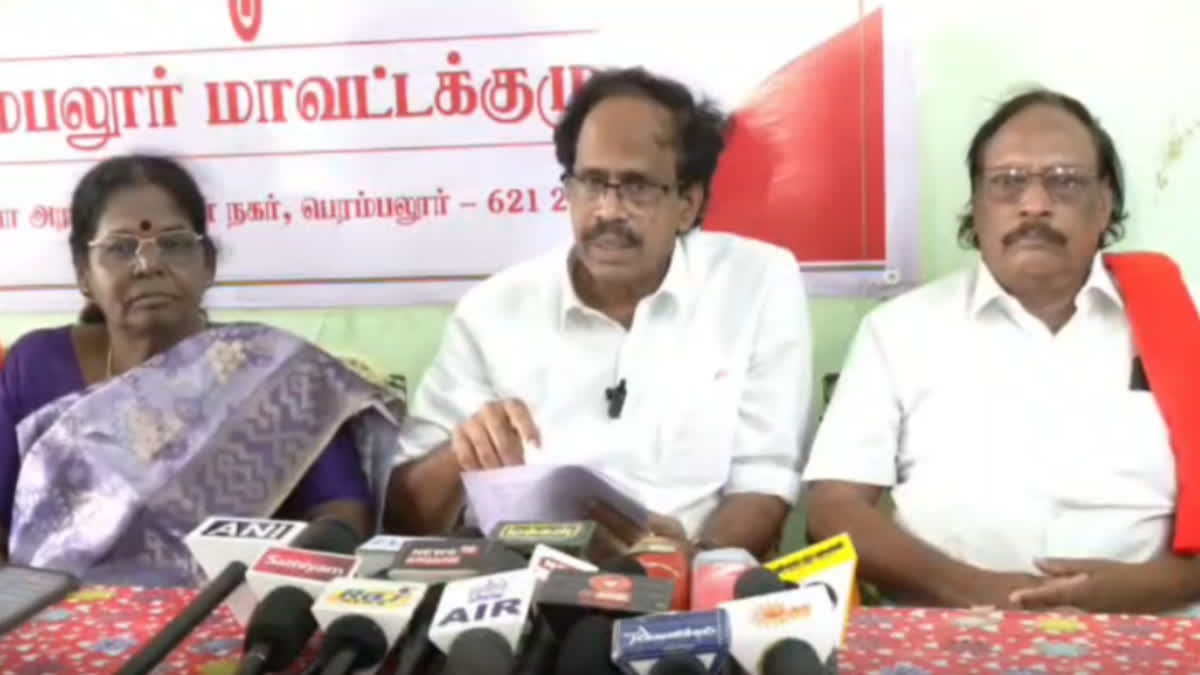 இந்திய கம்யூனிஸ்ட் கட்சியின் மாநில செயலாளர் வீரபாண்டியன் செய்தியாளர் சந்திப்பு
