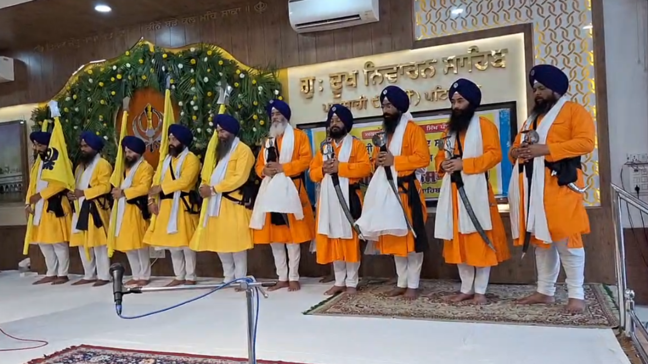 Miri-Piri Khalsa March at gurudwara dukh niwaran sahib
