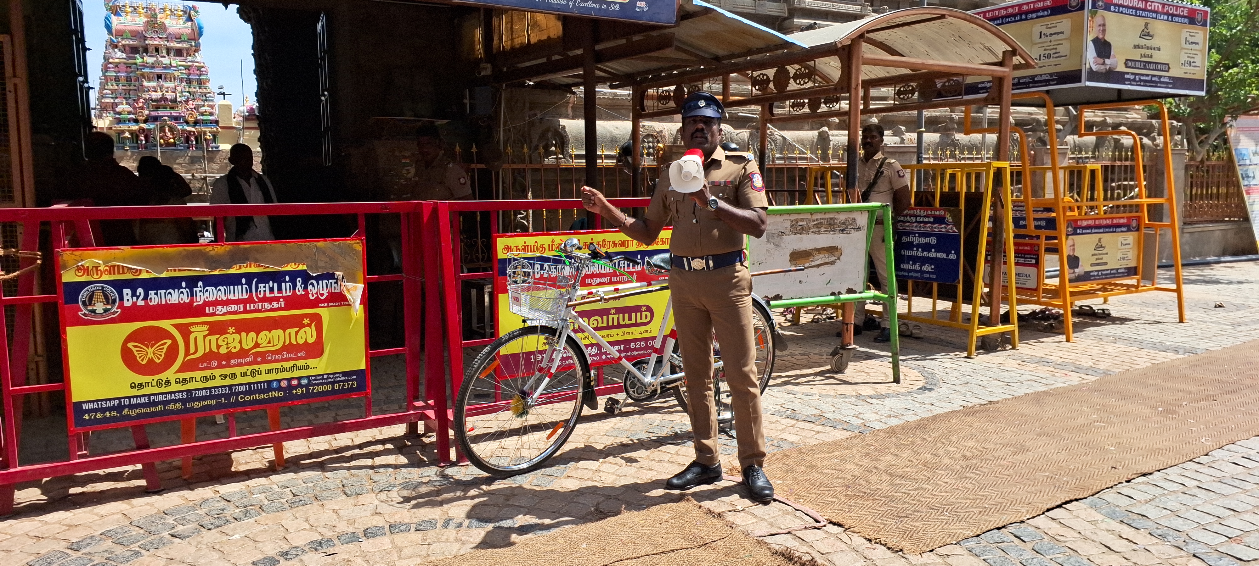 Madurai Police Introduce Cycle Patrol Ahead Of Meenakshi Amman Temple Consecration