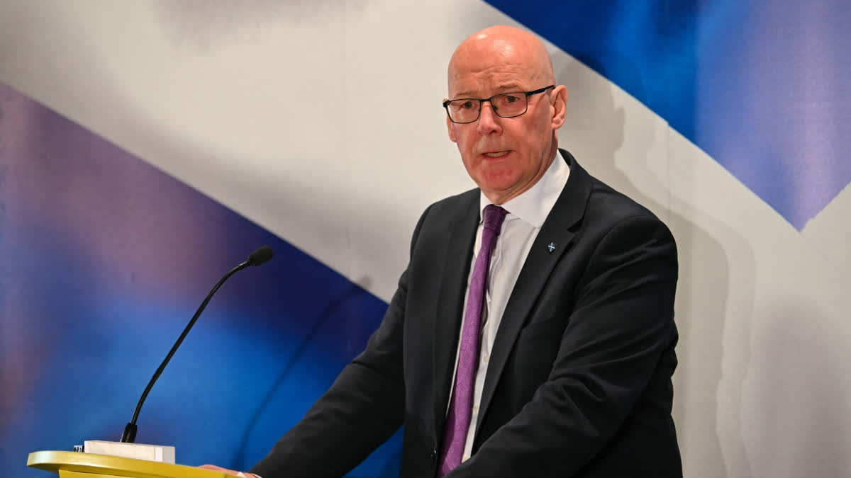 FILE- Scotland’s First Minister John Swinney