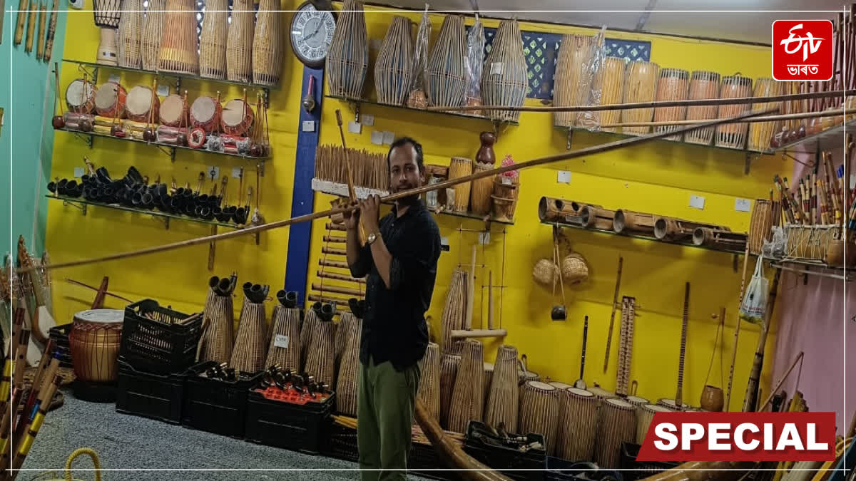 Making and preservation  of lost  folk instruments by Parth Pratim Neog
