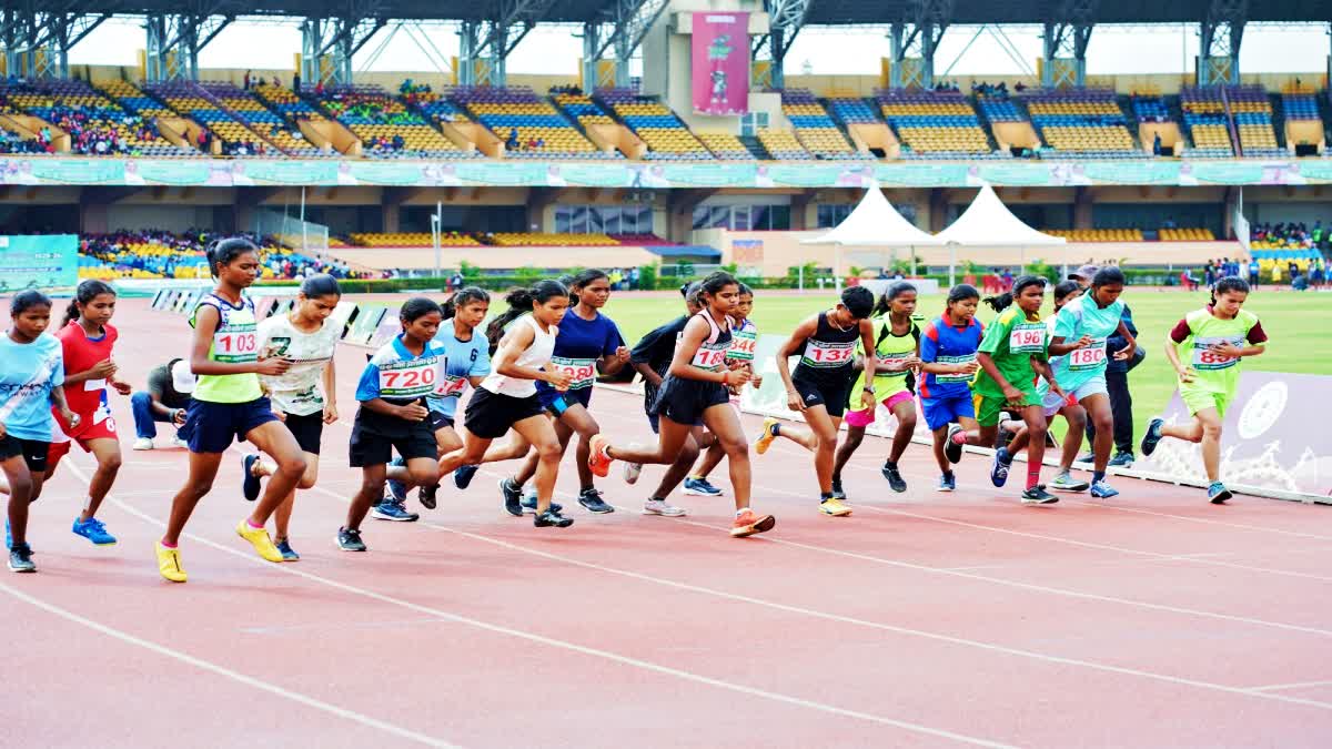 Khelo Jharkhand school athletics competition begins in Ranchi