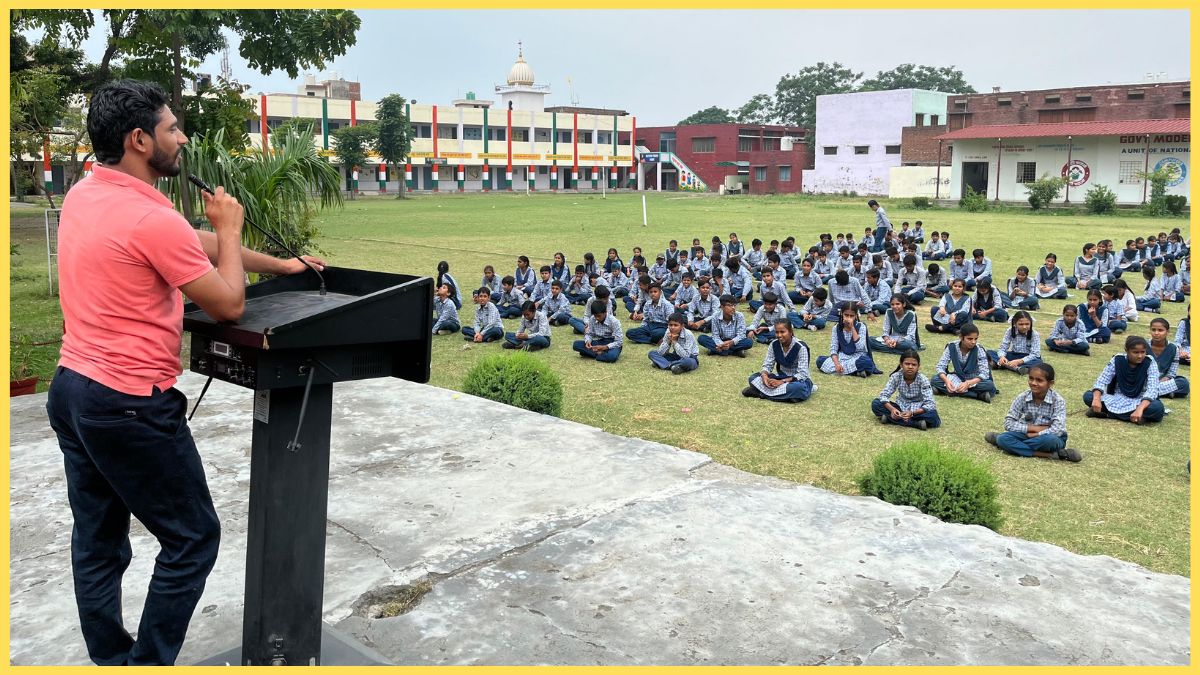 Sandeep motivates youth to take up yoga.