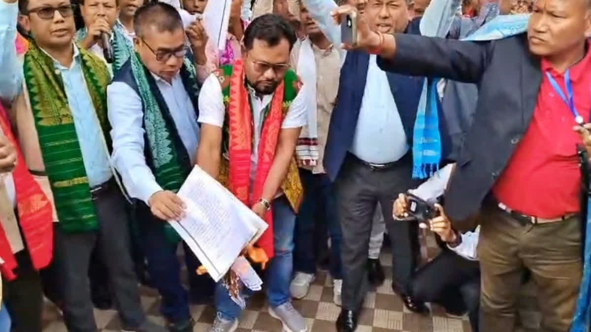 All Assam Tribal Sangha  protest in Guwahati