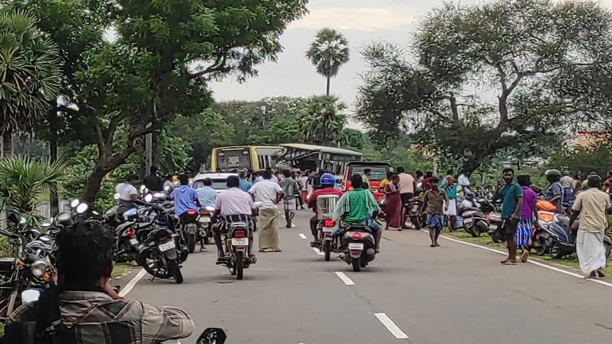 GOVERNMENT BUSES COLLIDED HEAD ON