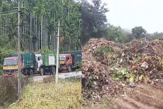 Garbage thrown on the field