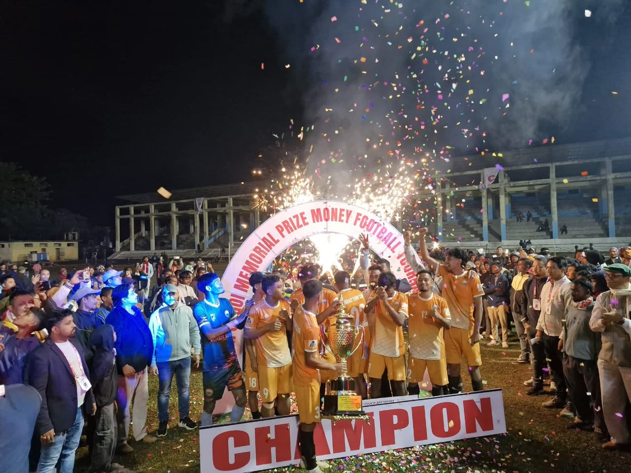 Nagen Gogoi Memorial Invitational Prize Money Football Tournament Winner is Jorhat Town Club