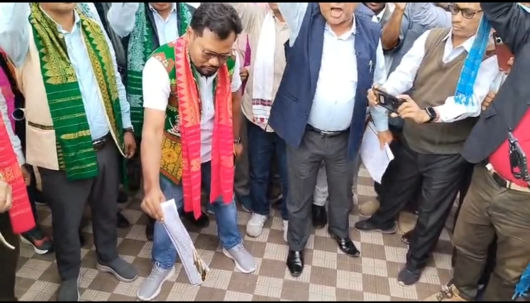 All Assam Tribal Sangha  protest in Guwahati