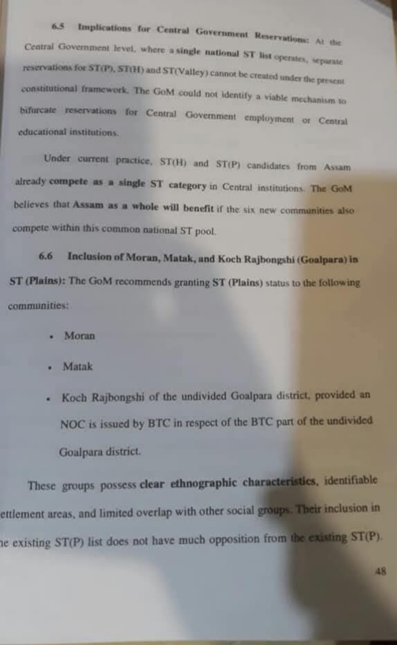 ST STATUS FOR 6 COMMUNITIES