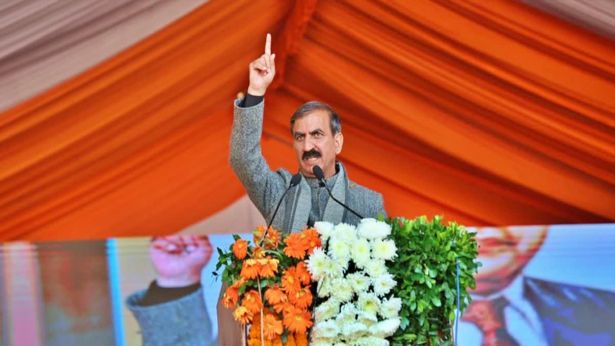 Himachal CM Sukhvinder Singh Sukhu