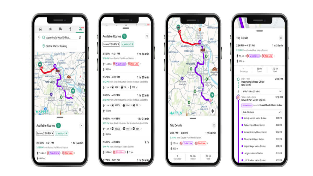 MapMyIdnia has updated its app with public transport feature