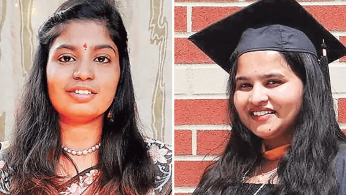 CHILDHOOD FRIENDS DIE  ROAD ACCIDENT IN US  TELANGANA FRIENDS  ಗೆಳತಿಯರ ಸಾವು CHILDHOOD FRIENDS DIE