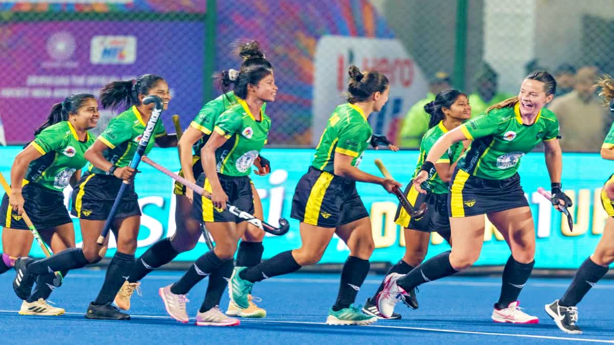 Ranchi Royals defeated Shrachi Bengal Tigers In Womens Hockey India League match