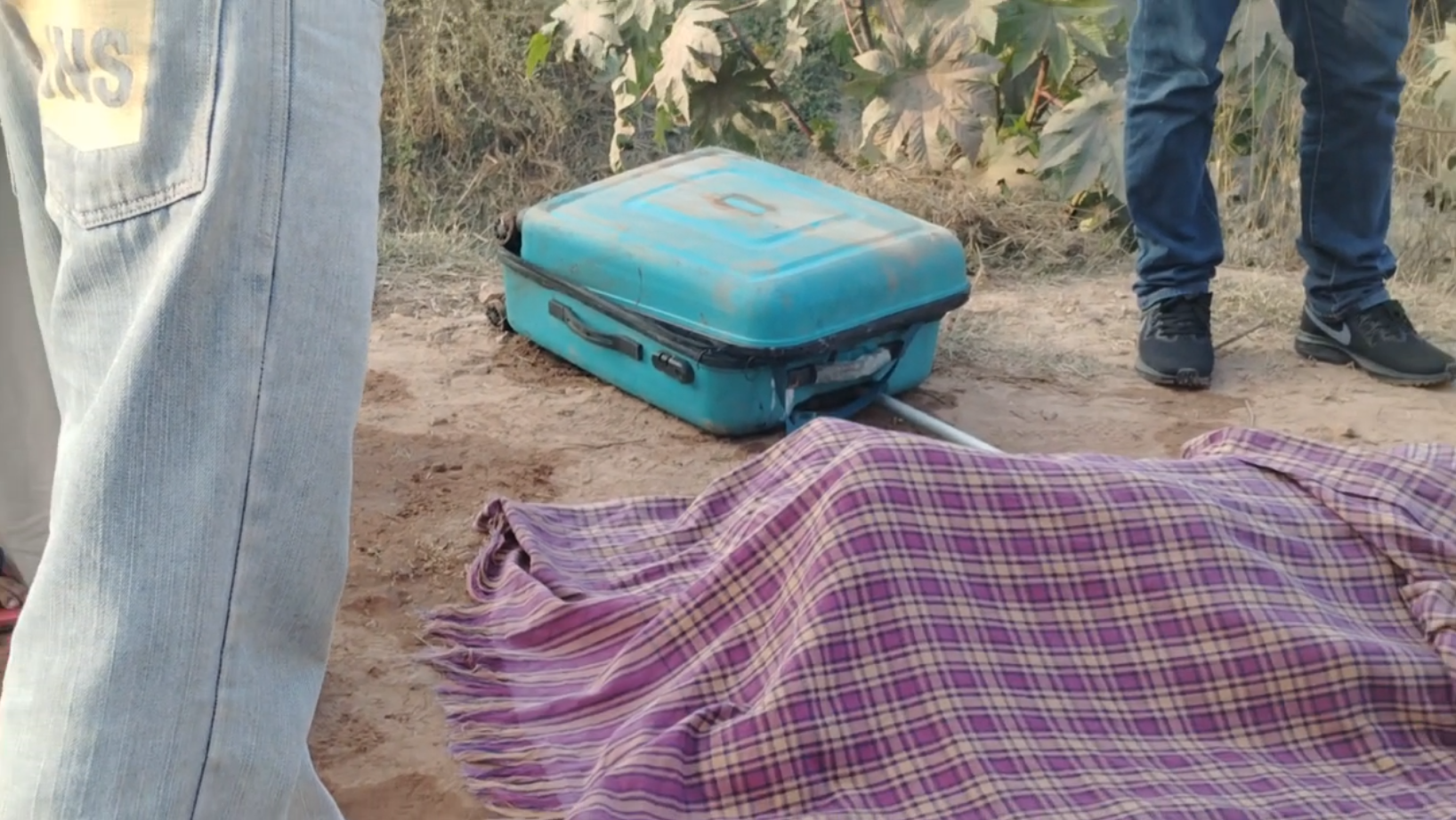 Body of a young woman was found in a blue suitcase in a drain in Kaithal