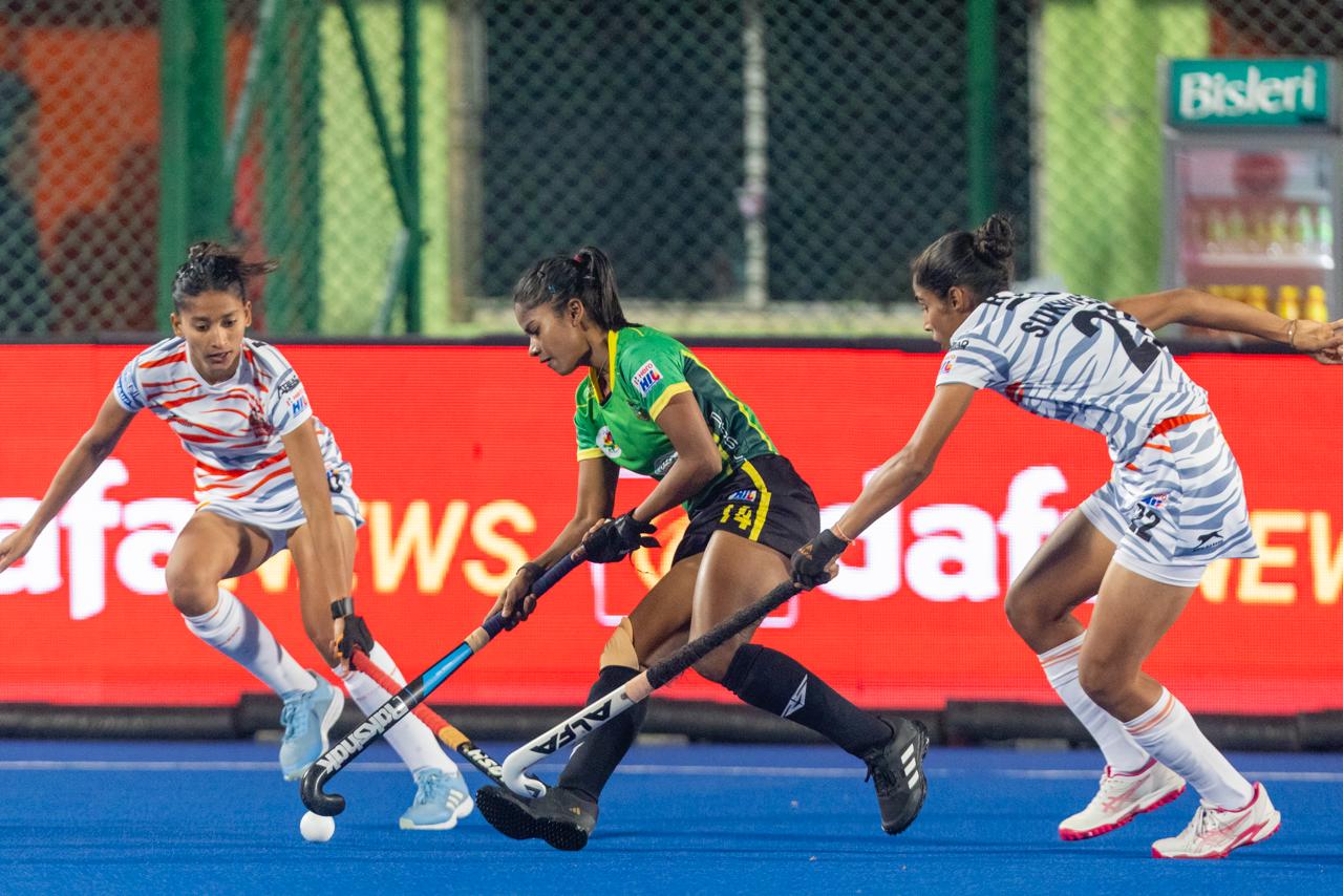 Ranchi Royals defeated Shrachi Bengal Tigers In Womens Hockey India League match