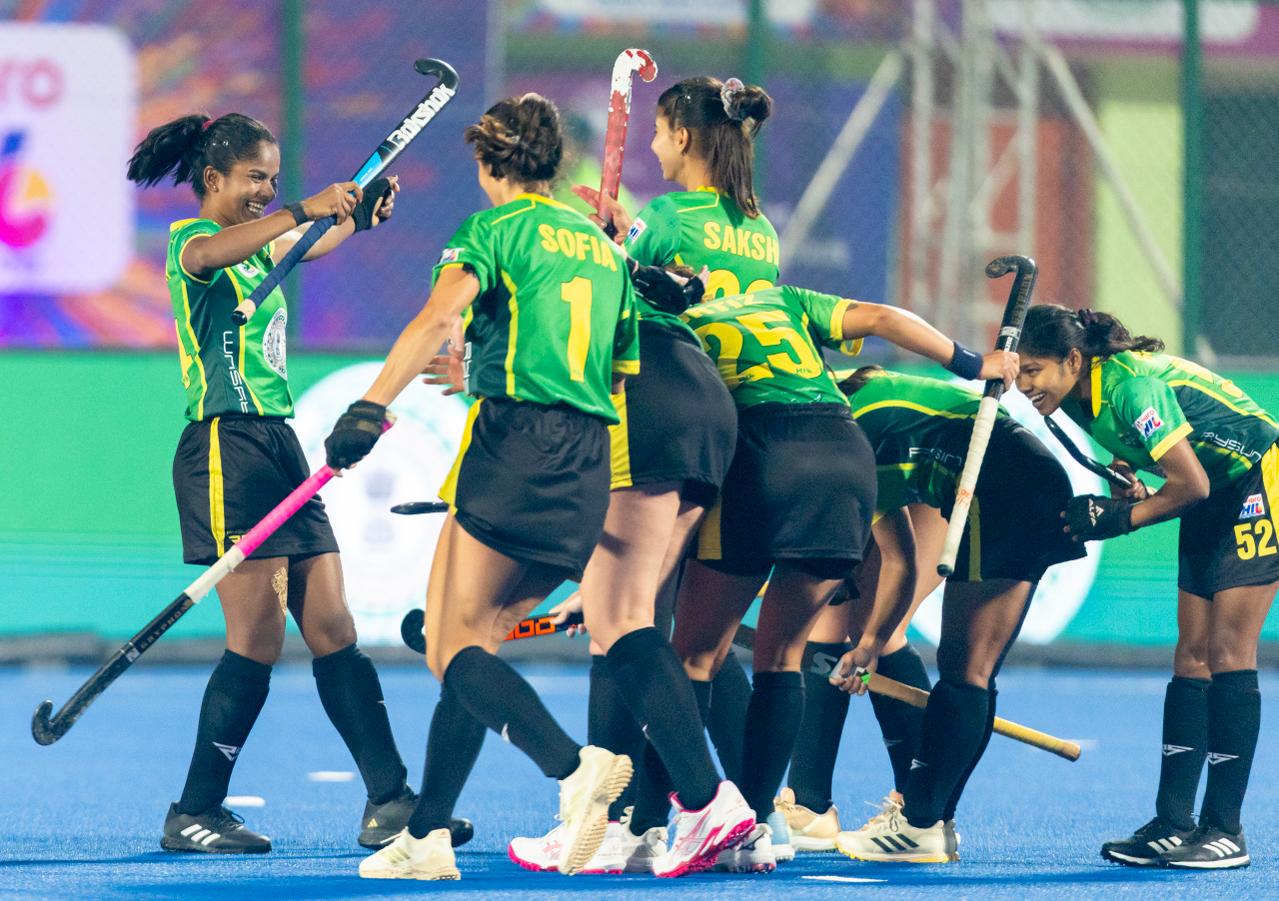 Ranchi Royals defeated Shrachi Bengal Tigers In Womens Hockey India League match