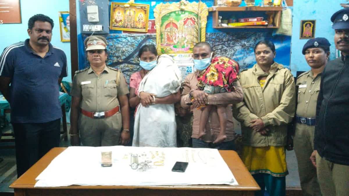 போலீஸ் வீட்டில் 40 பவுன் நகை திருட்டு: காட்பாடியில் சிக்கிய ஒடிசா தம்பதி