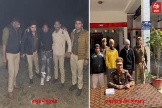 हापुड़/अमरोहा में पुलिस ने चार आरोपी को किया गिरफ्तार