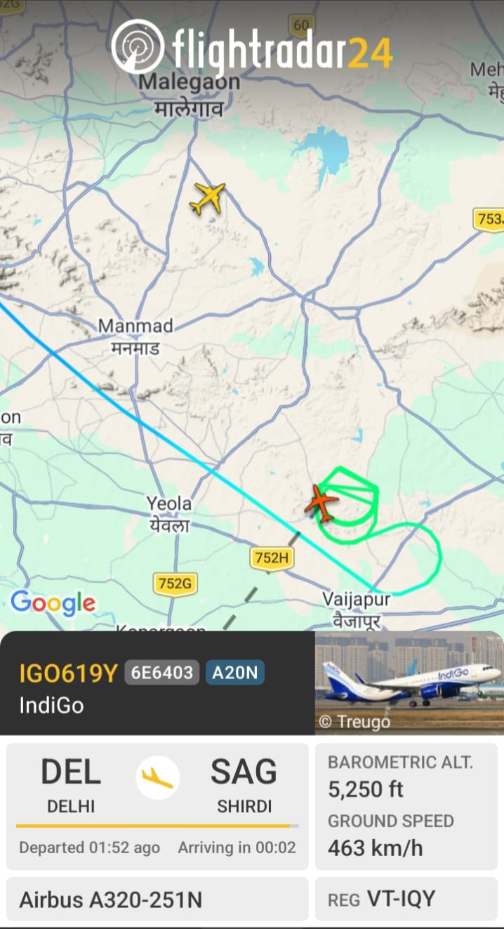 Low-Flying IndiGo Aircraft Sparks Panic In Maharashtra's Yeola; Shirdi Flight Diverted To Surat Amid Poor Visibility
