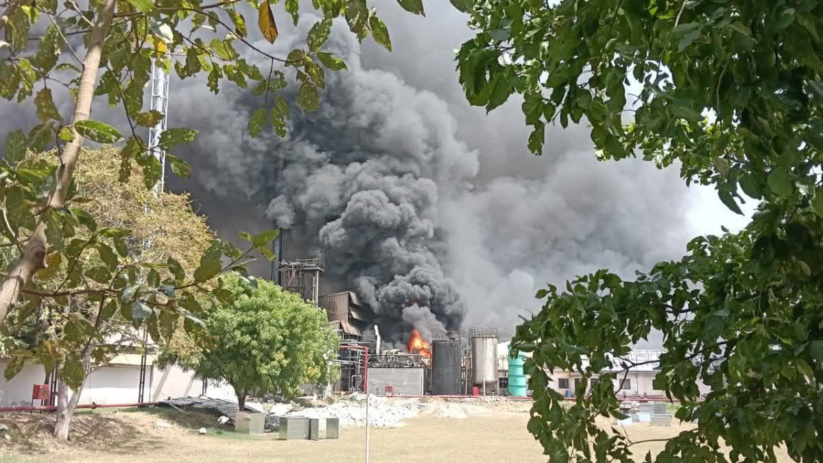 Fire at Chemical Factory in Rewari