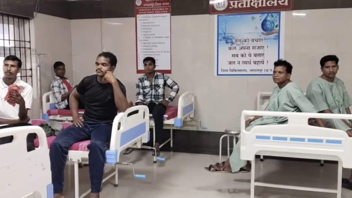 Surrendered Naxalites at the Maharani Hospital to undergo reverse sterilisation