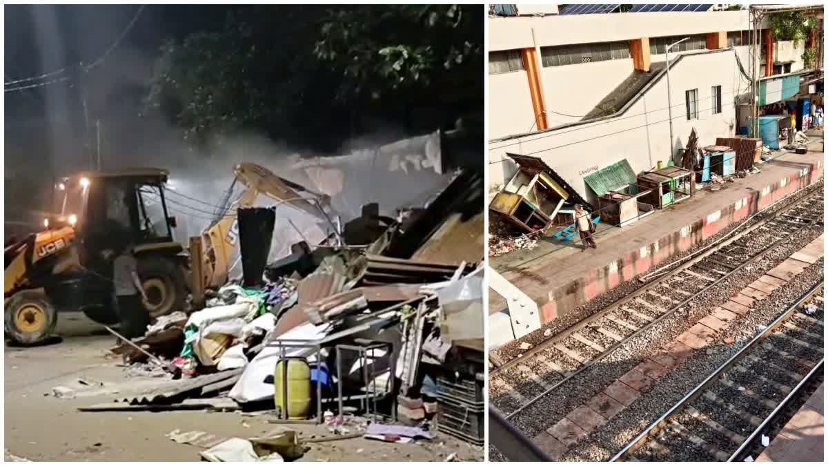 Bulldozer Action in DumDum Rail Station