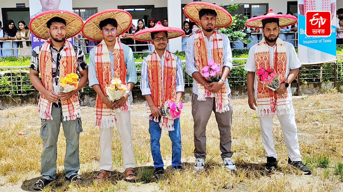 Five successful NEET candidates from the Kalgachia felicitated