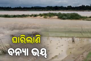 flood fears grip riverside residents and farmers as Heavy rains in Jharsuguda