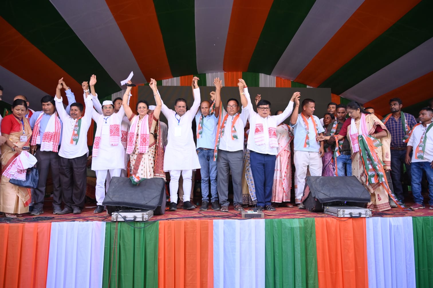 Congress awareness meeting in Lahowal