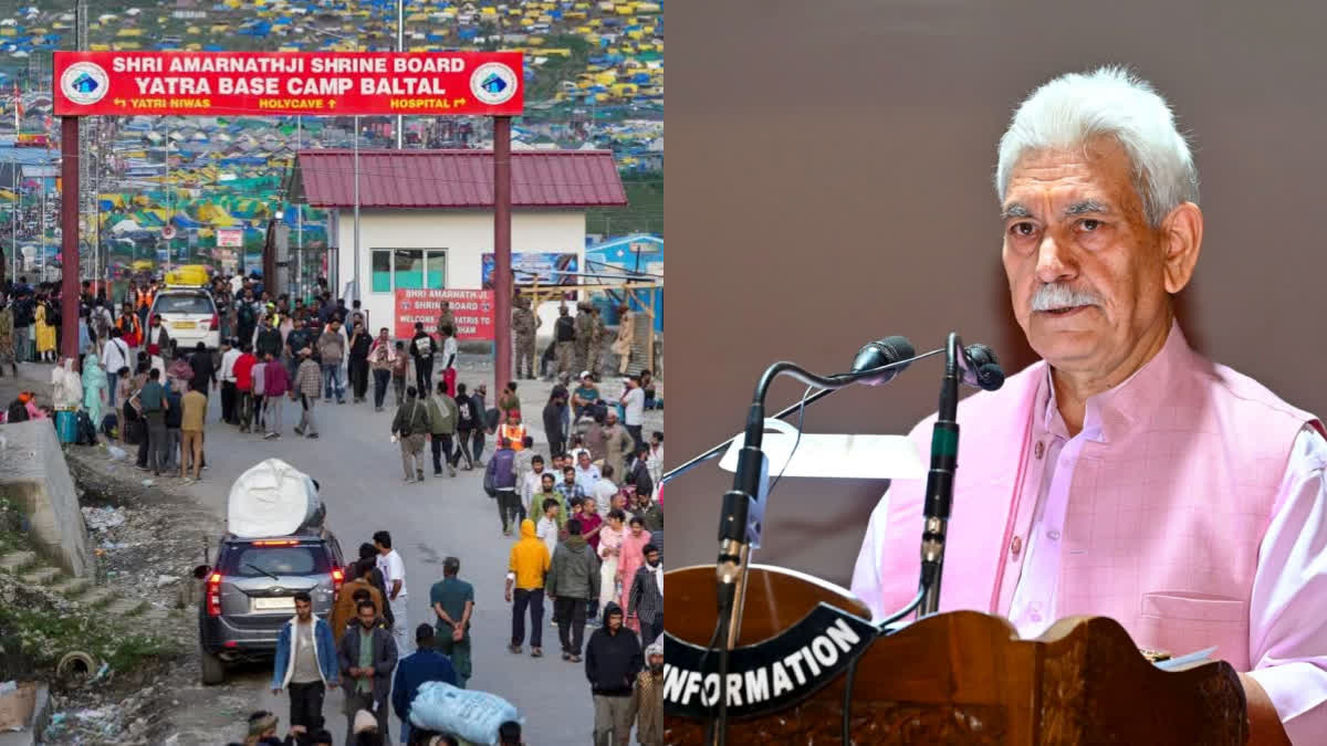 JAMMU KASHMIR WEATHER FORECAST  AMARNATH YATRA JAMMU KASHMIR  SHRI AMARNATHJI YATRA 2026  LIEUTENANT GOVERNOR MANOJ SINHA