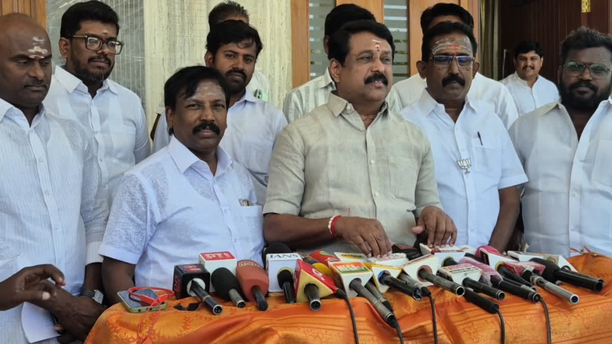 பாஜக மாநில தலைவர் நயினார் நாகேந்திரன்