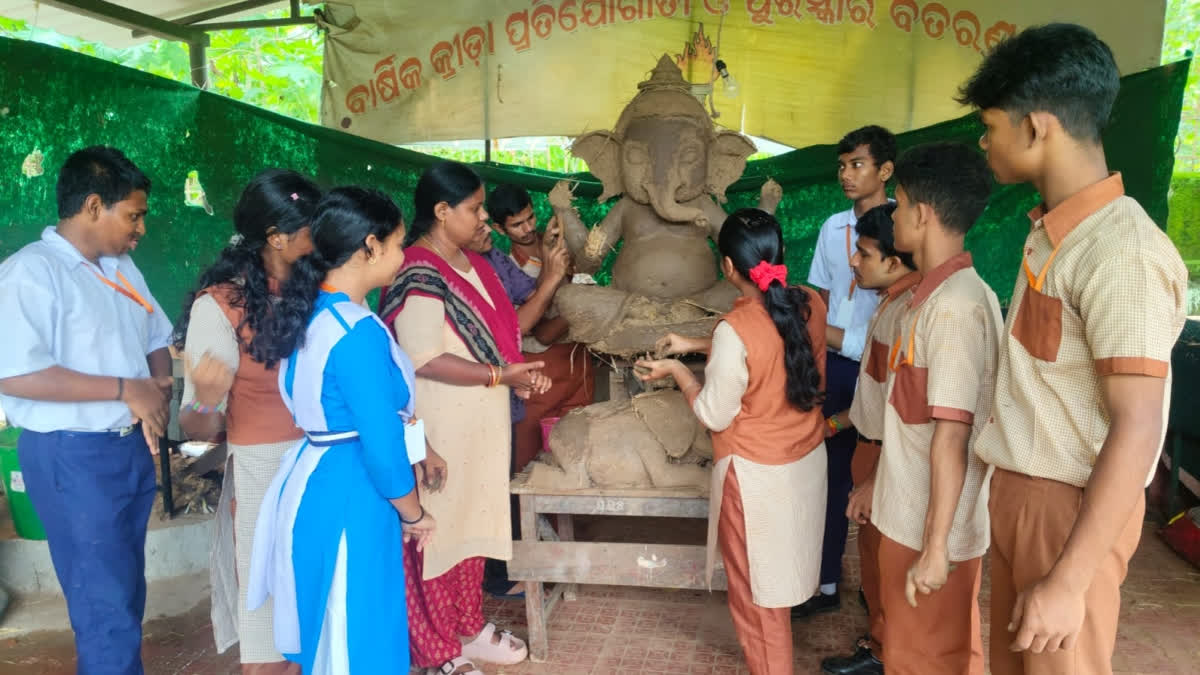 Ganesh Puja 2026: Hearing-Impaired Children In Bhubaneswar Make Eco-Friendly Clay Idols