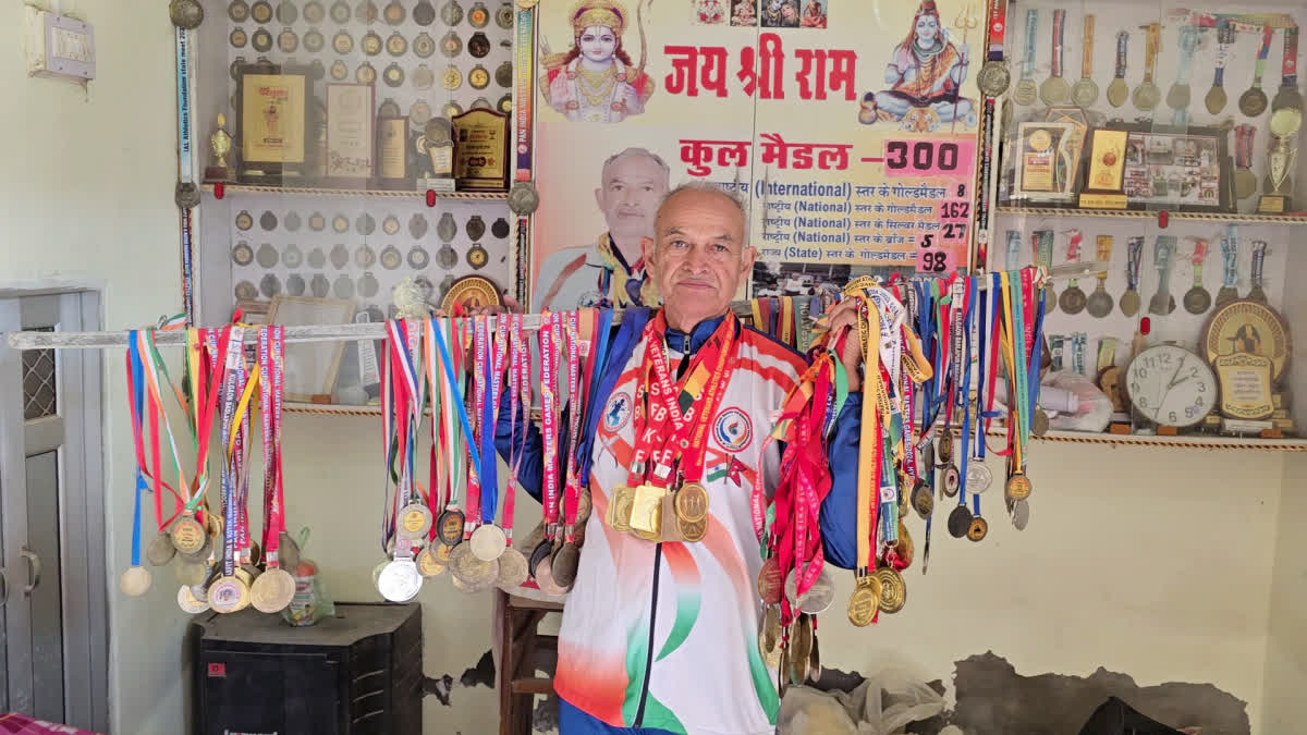 Elderly athlete Ramkishan Sharma