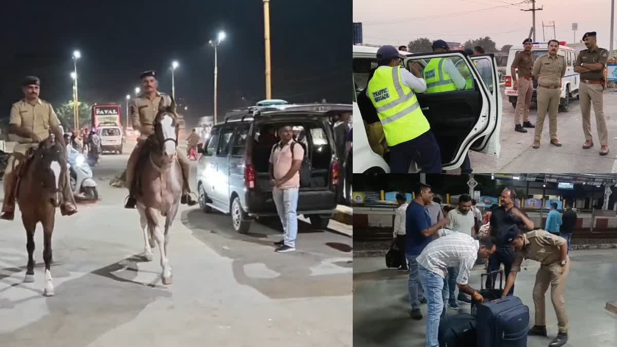 દ્વારકા પોલીસ દ્વારા   ચેકિંગ