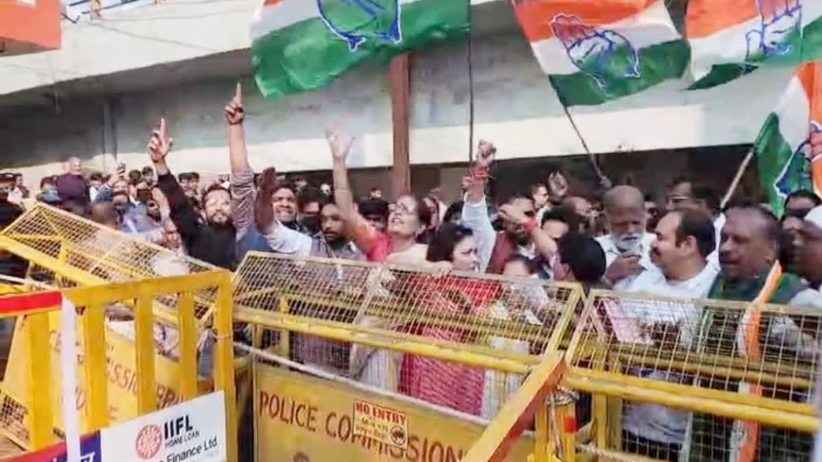 INDORE CONTAMINATE WATER  CONGRESS PROTEST