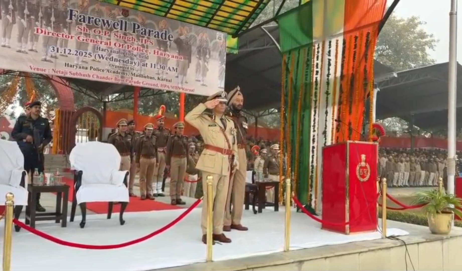 Haryana DGP OP Singh farewell