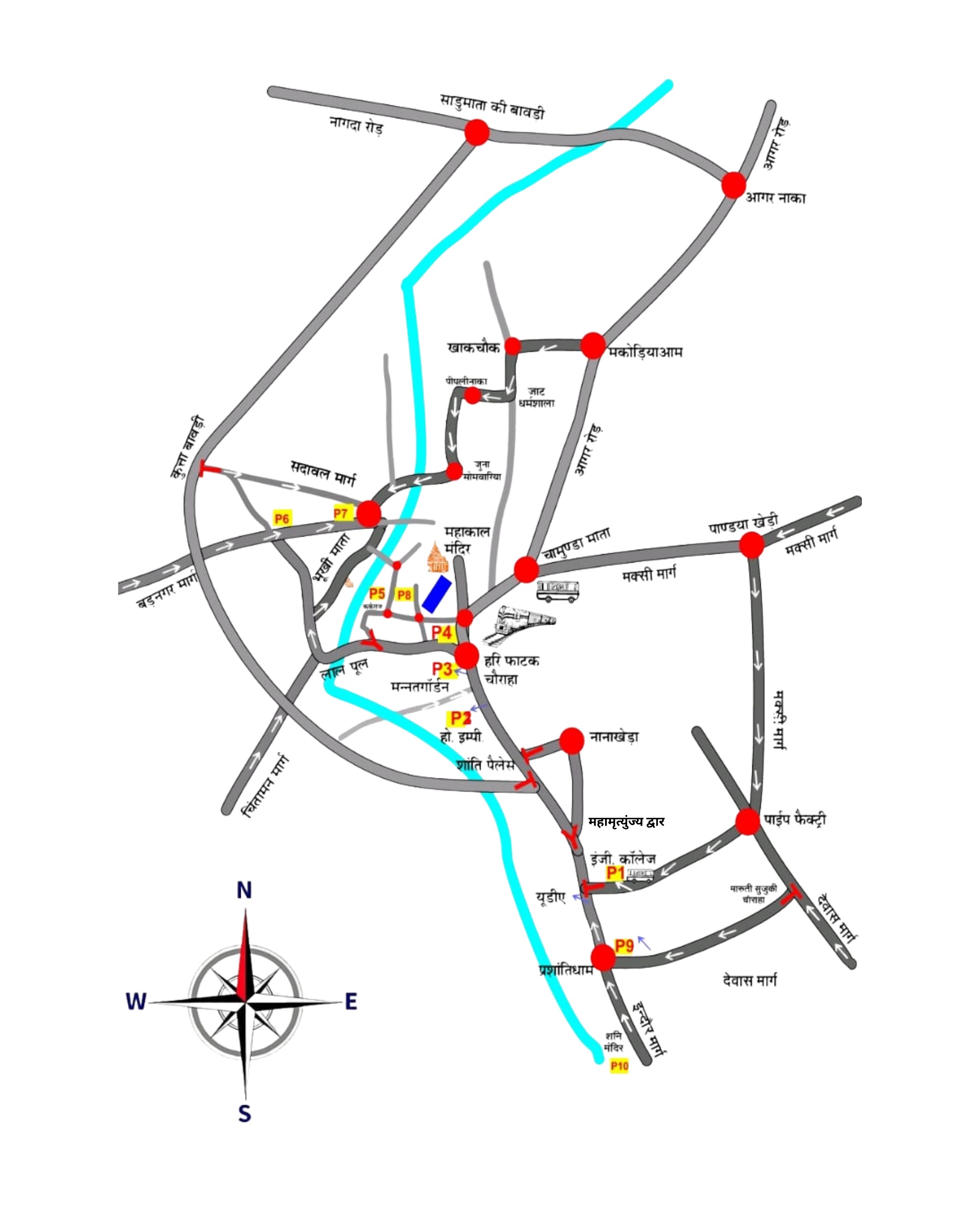 Crowd management using Google Maps