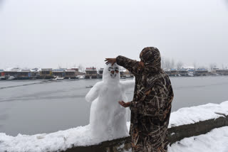 Snowfall in Kashmir