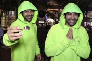 kartik aaryan birthday celebration with paps