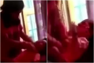 ಪುಟ್ಟ ಮಗುವಿಗೆ ಮನಬಂದಂತೆ ಥಳಿಸಿದ ಮಹಿಳೆ