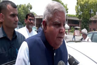 Vice Presidential candidate Jagdeep Dhankhar after filing his nomination