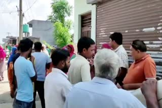 villagers protest in yamunanagar