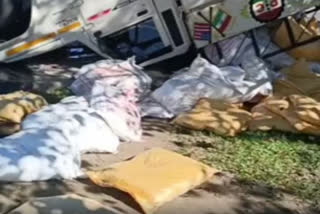 Road accident in Jonai